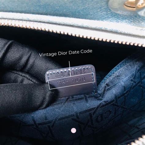 vintage dior date code|Dior handbags date code.